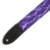 Levy's MPJR-004 1 1/2" Wide Kids Guitar Strap Purple, White, Black - Bild 2