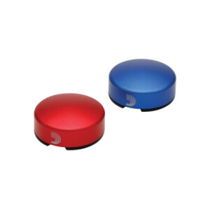 D'Addario Accessories PW-FST-02BURD Footswitch topper, 2-pack, 1/Blue,1/Red