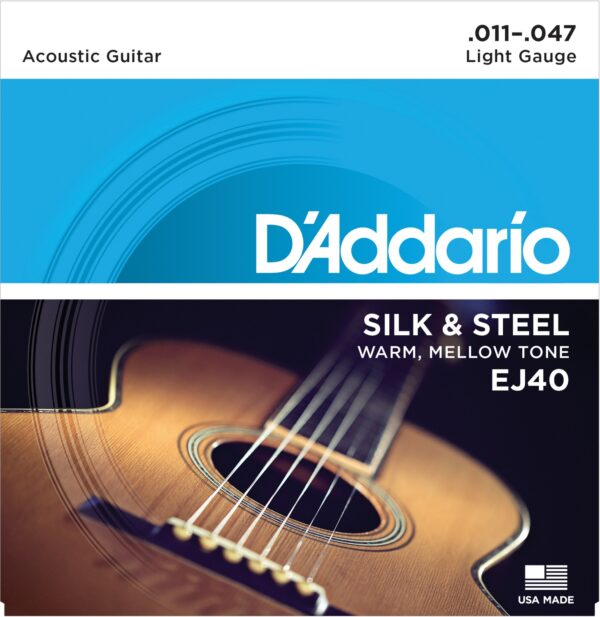 D'Addario Fretted EJ40 Silk & Steel 011-047