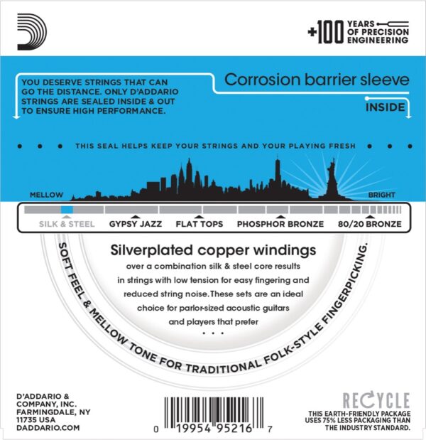 D'Addario Fretted EJ40 Silk & Steel 011-047 - Bild 2