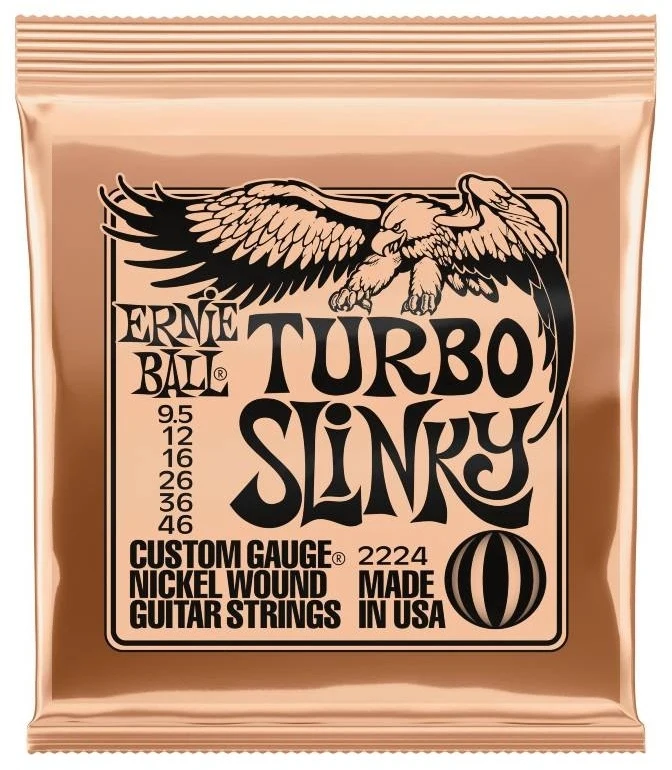 Ernie Ball Turbo Slinky Strängset – 2224 – 9.5-46